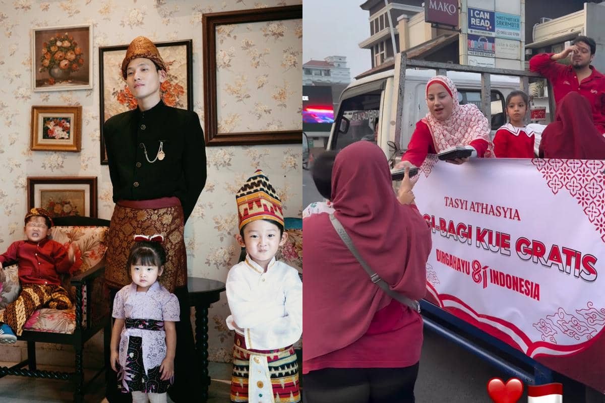 7 Potret Artis Rayakan Euforia HUT RI Ke-81, Gak Melulu Harus Lomba