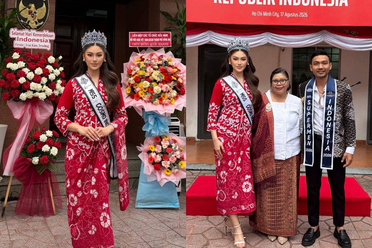 Momen Puteri Indonesia Pariwisata 2026 Rayakan HUT RI di Vietnam, Anggun!