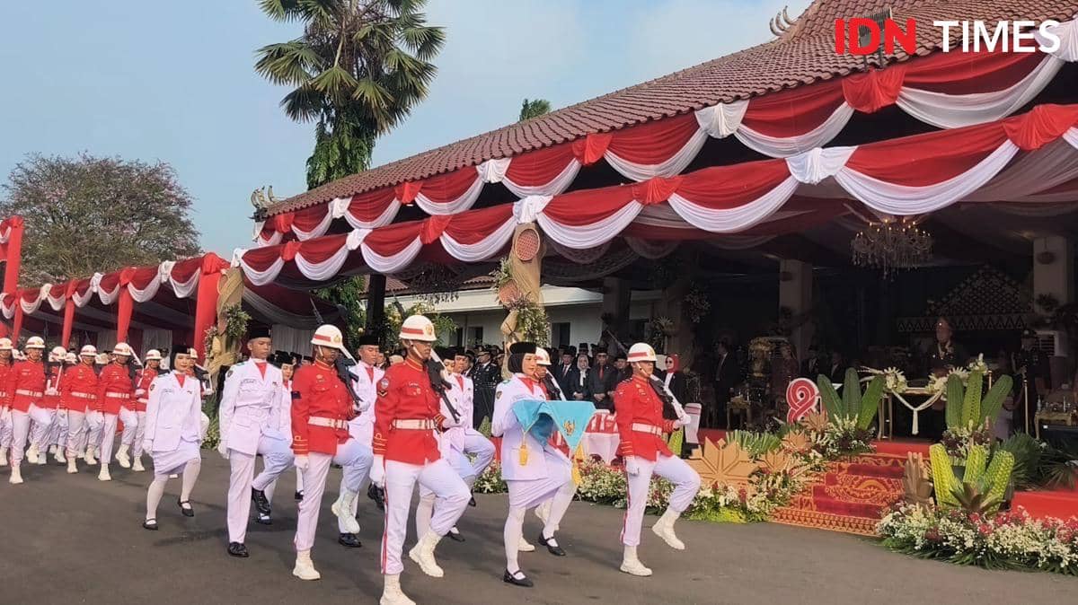 Momen perayaan Kemerdekaan di Griya Agung Palembang
