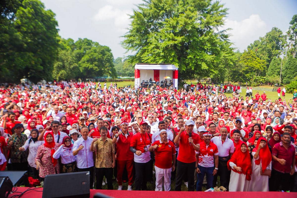 Warga Ikut Meriahkan Langsung Lomba Tujuh Belasan di Istana Bogor