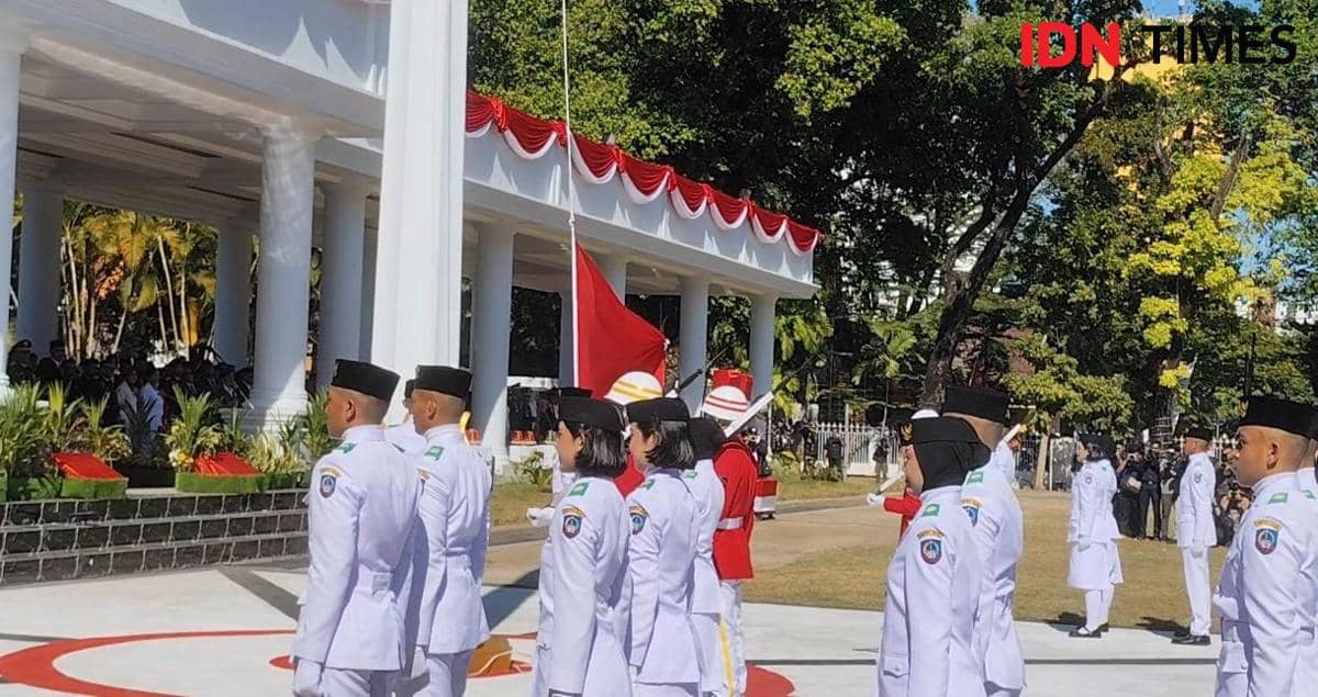 HUT ke-81 RI di Sulsel, Pengibaran Merah Putih Berlangsung Khidmat