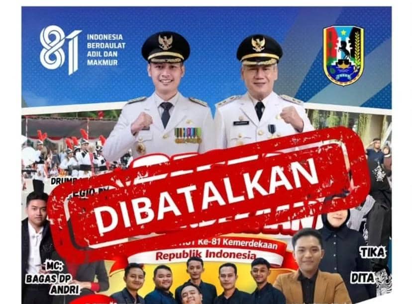 Solidaritas untuk NTT, Tuban Batalkan Pesta Perayaan HUT Ke-81 RI