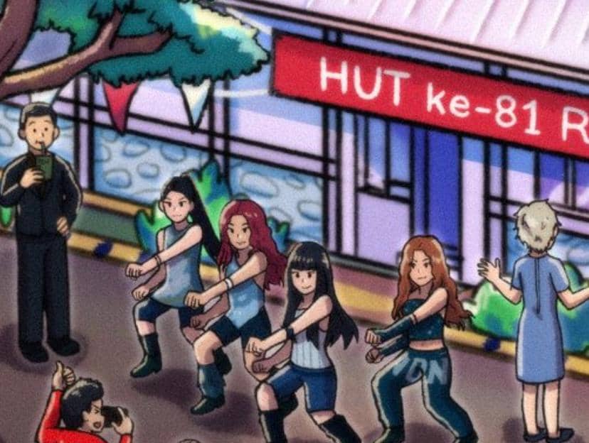 Poster ilustrasi KAI yang dibagikan melalui akun X resmi KAI121, dengan elemen desain grafis promosi.