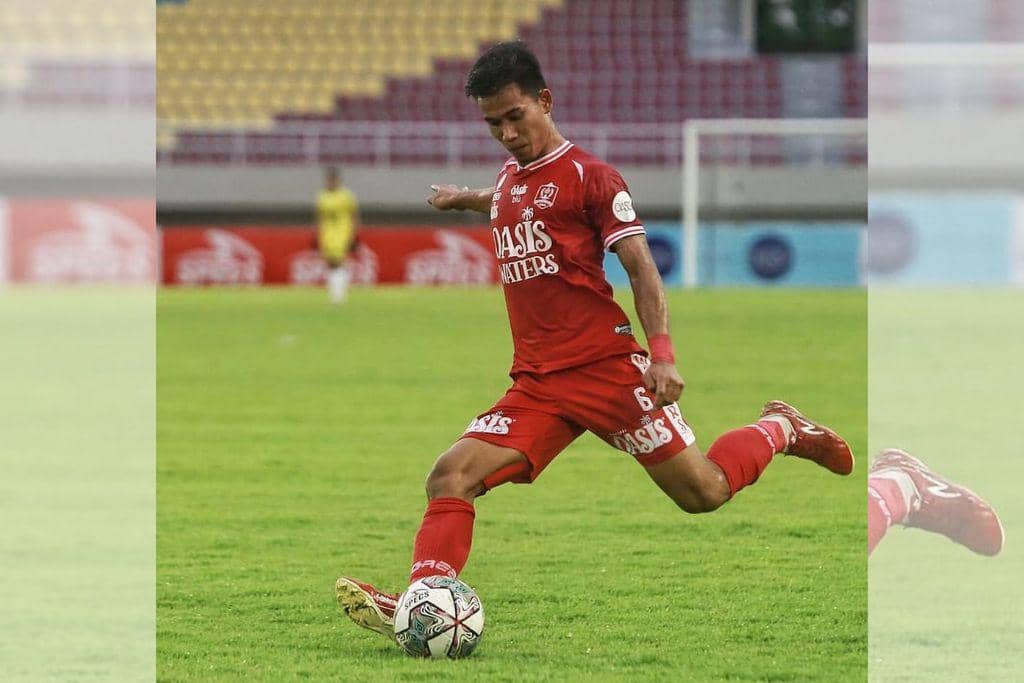 Kiprah Agung Mannan saat memperkuat Persijap Jepara di Liga 2 2021.