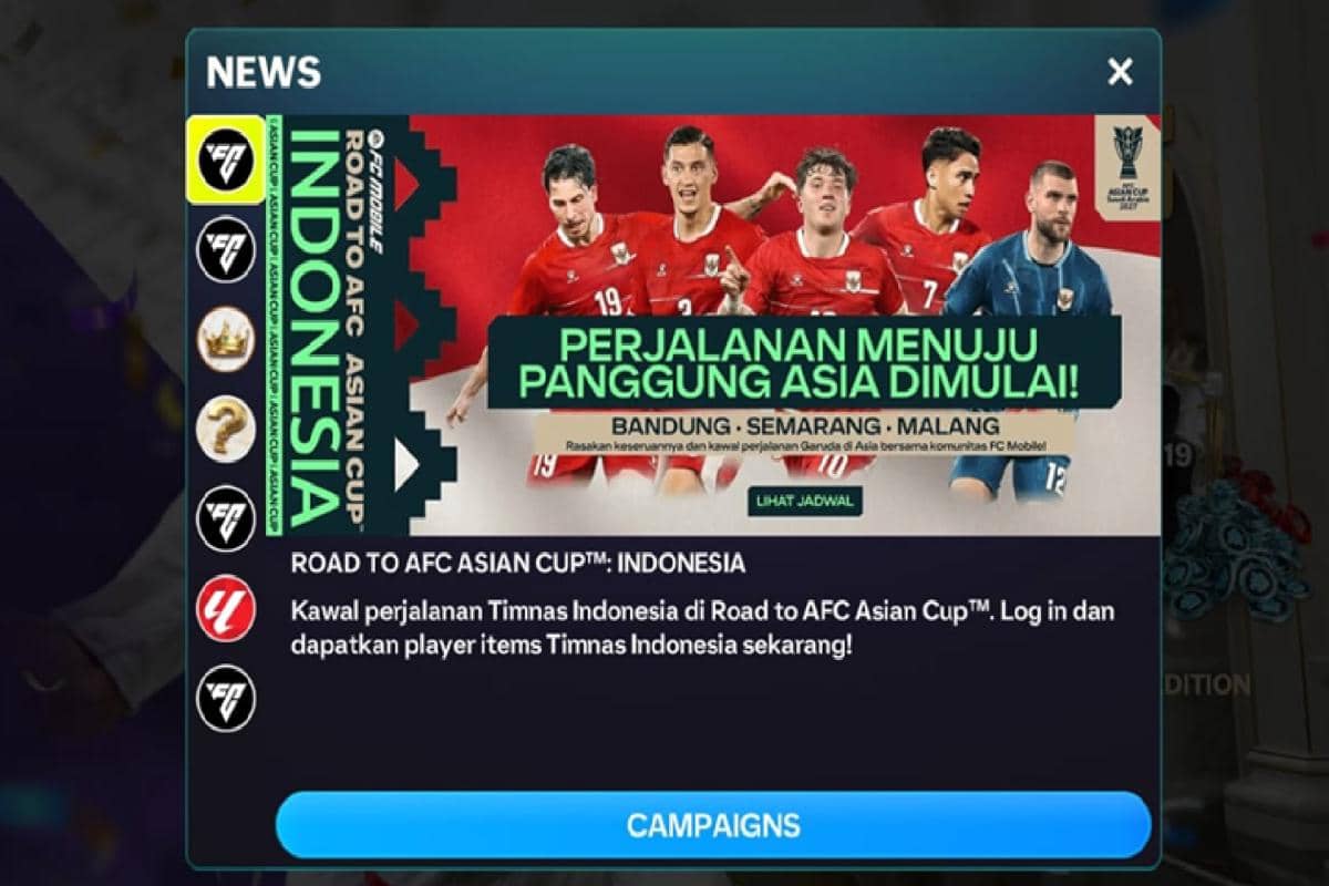event Road to AFC Asian Cup: Indonesia