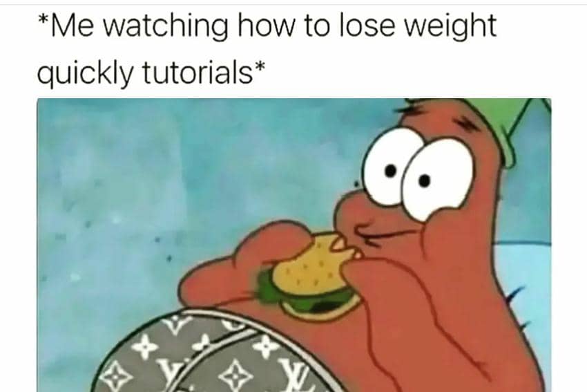 8 Meme SpongeBob tentang Menurunkan Berat Badan, Sulit Banget!
