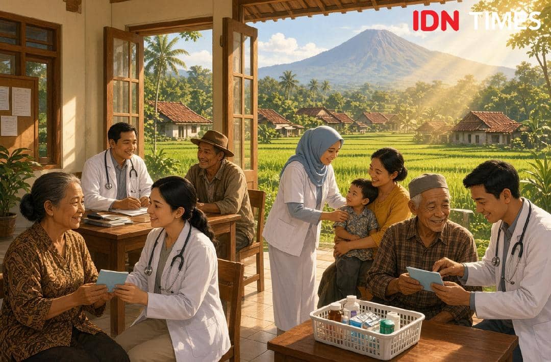 Ilustrasi program Universal Health Coverage (UHC) Banyumas yang dinilai memberi manfaat langsung bagi warga.