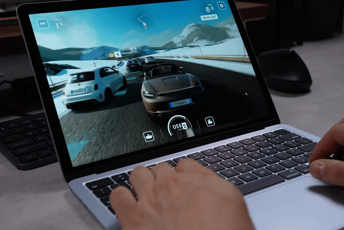 ilustrasi laptop gaming
