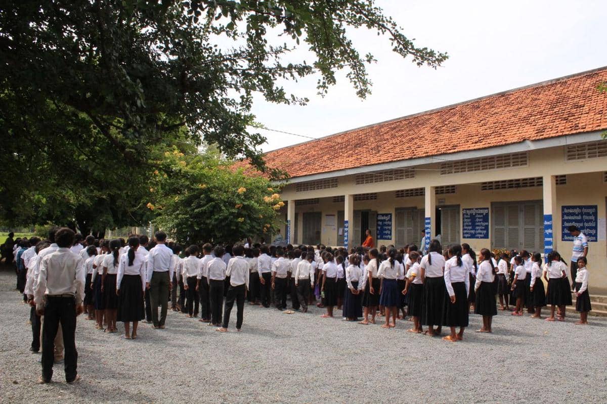 Sebuah sekolah yang ada di Kamboja.