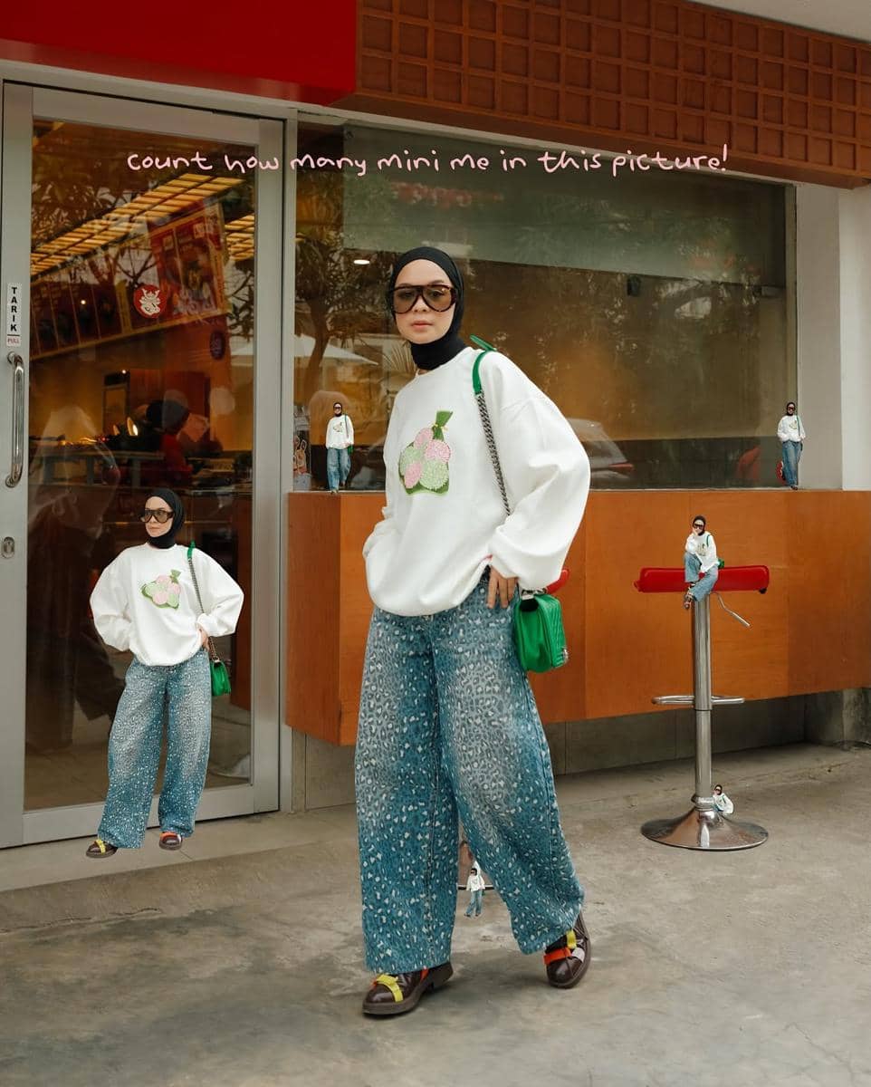 OOTD nuansa putih ala Tantri Namirah
