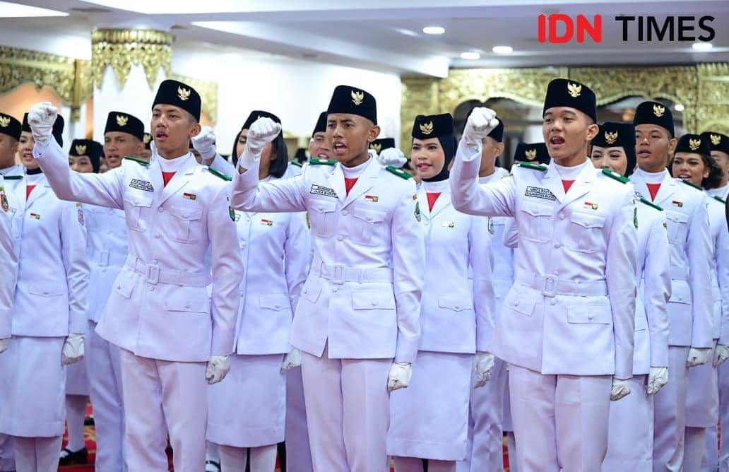 Paskibraka Tim Indonesia Berdaulat Sukses Kibarkan Merah Putih di HUT 81 RI