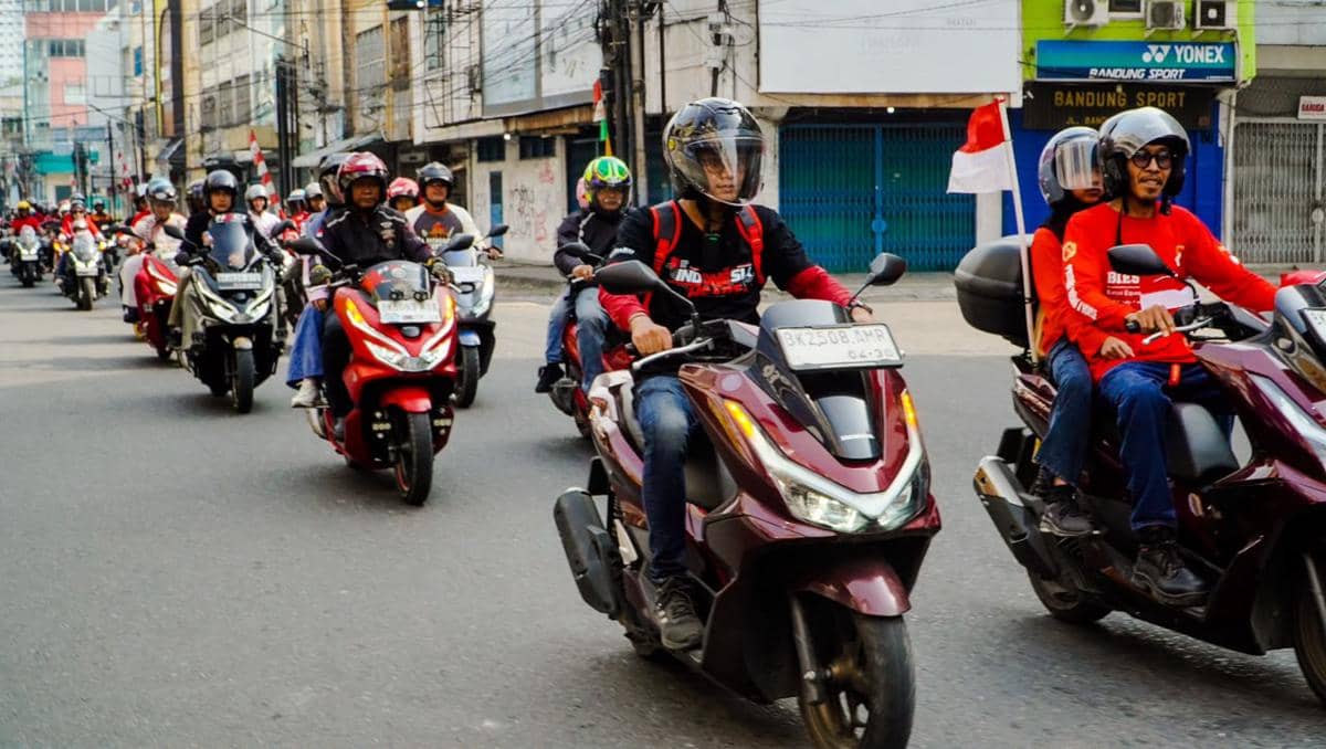 Convoy Merdeka, Bikers Honda Kobarkan Semangat Nasionalisme di HUT RI