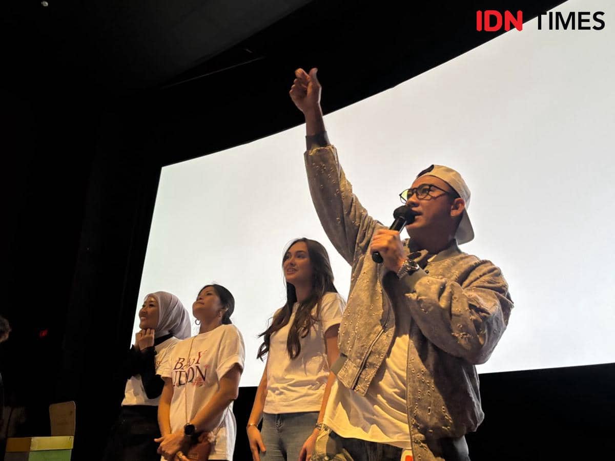 Special screening Film Baby Udon di Plaza Ambarrukmo, Senin (17/8/2026). (IDN Times/Herlambang Jati Kusumo)