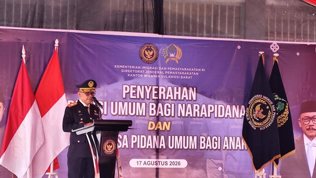 Seremoni penyerahan remisi bagi narapidana di Sulawesi Selatan, Senin (17/8/2026). Dok. Istimewa