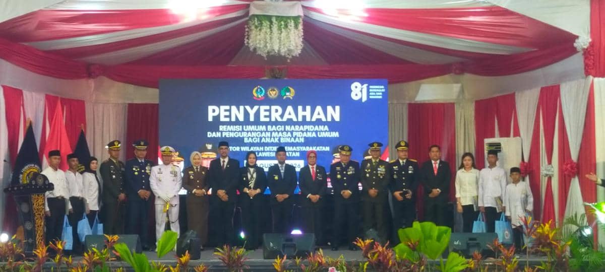 HUT RI: 5.448 Napi di Sulsel Dapat Remisi, 91 Langsung Bebas