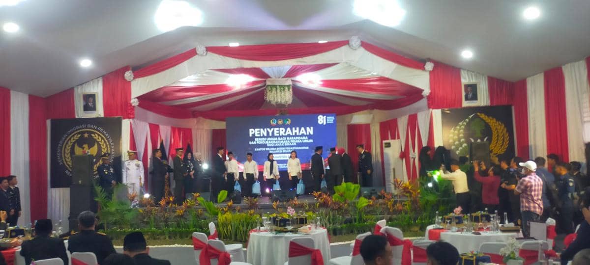 Seremoni penyerahan remisi bagi narapidana di Sulawesi Selatan, Senin (17/8/2026). Dok. Istimewa