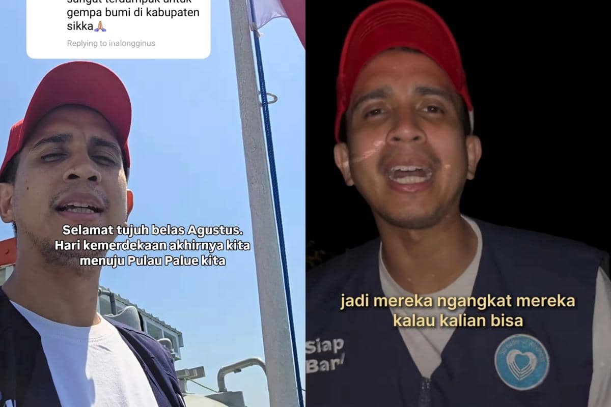 7 Potret Andovi da Lopez Jadi Relawan Bantu Korban Gempa di NTT