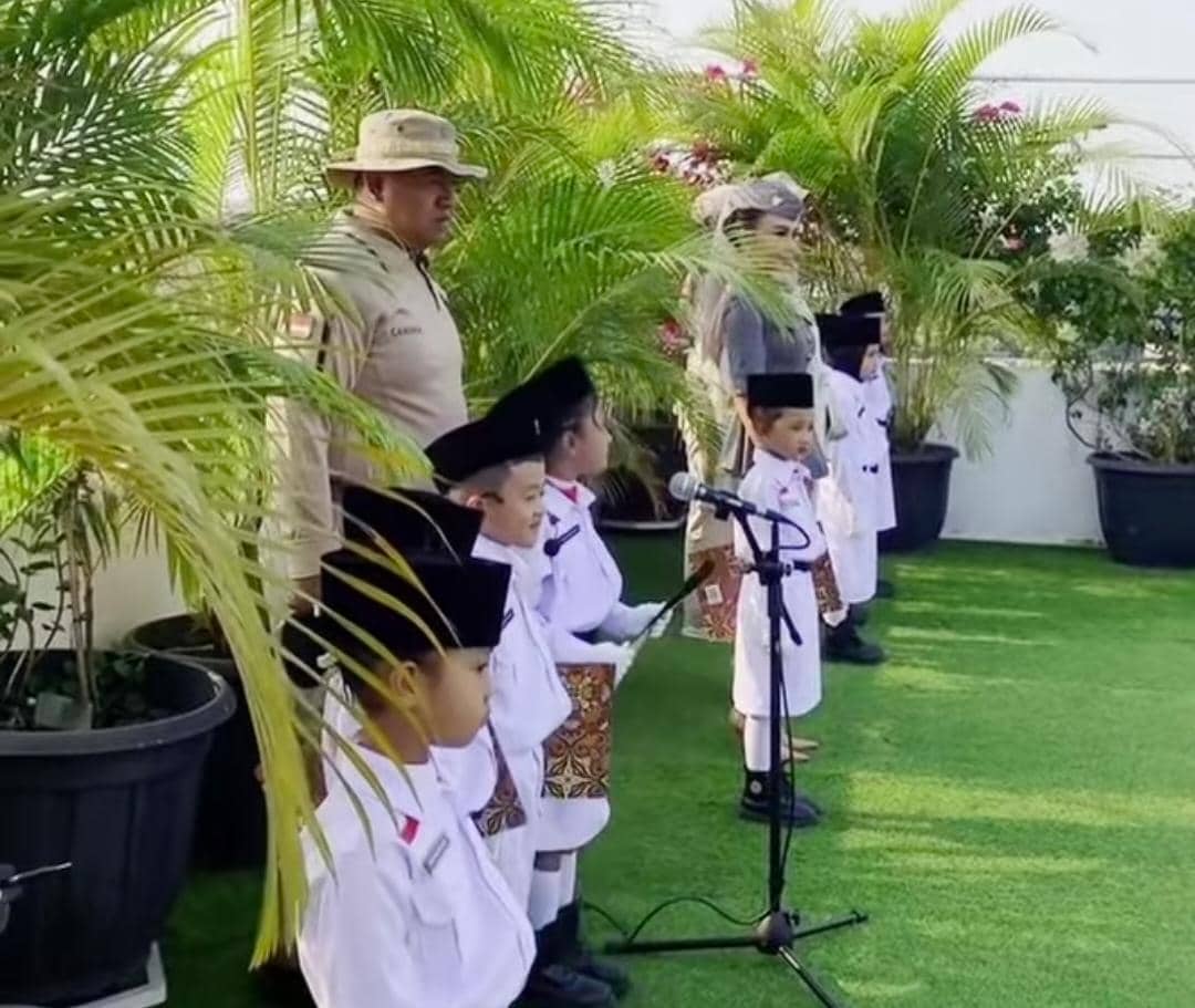 potret Yuni Shara rayakan HUT RI ke-81 di Paud Cahaya Permata Abadi
