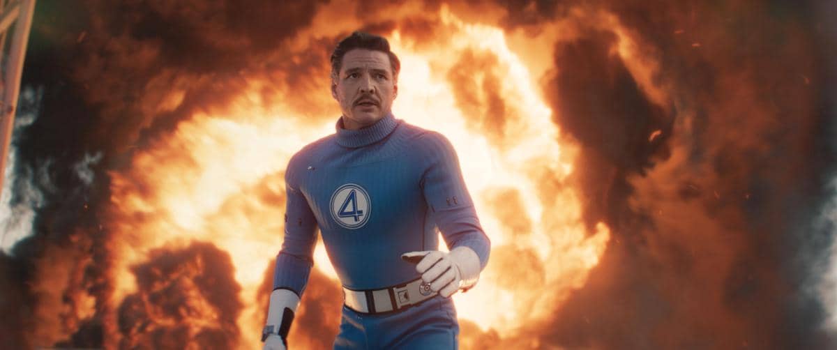 Potongan adegan film The Fantastic Four: First Steps dari Marvel Studios sebagai materi promosi film tersebut.