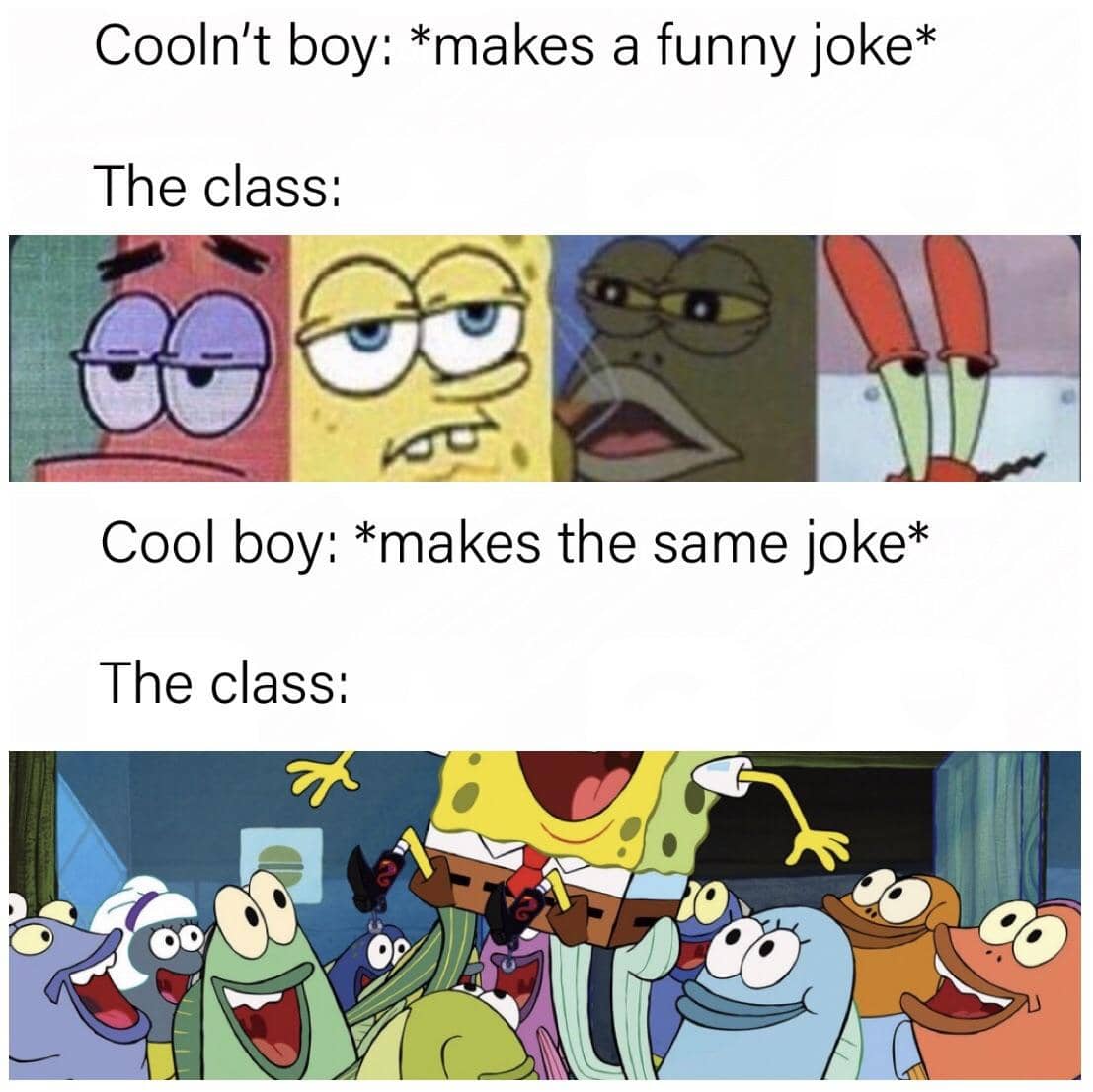 meme SpongeBob tentang orang emosian