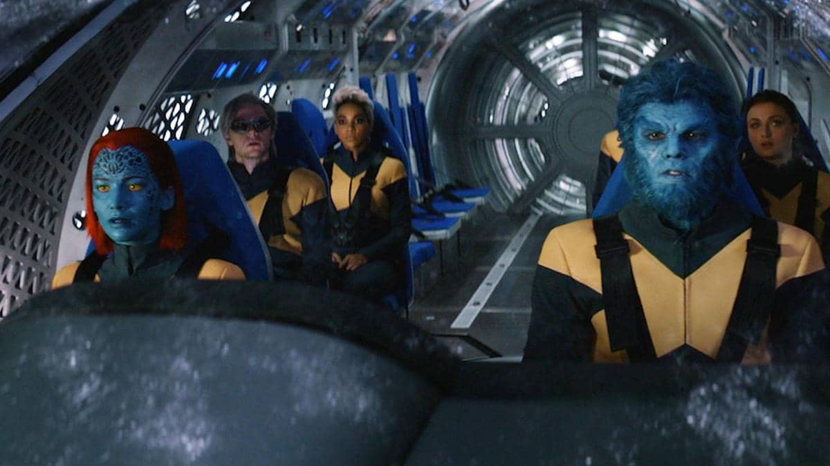 Still cut film X-Men produksi 20th Century Studios menampilkan adegan dari film superhero tentang mutant.