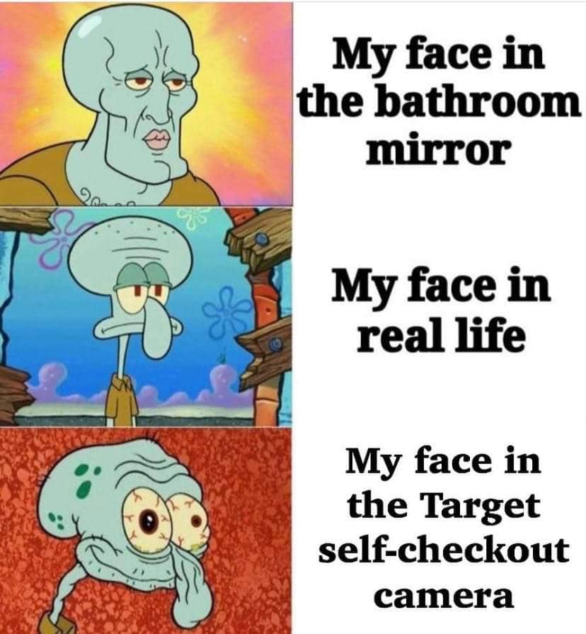 meme SpongeBob tentang percaya diri