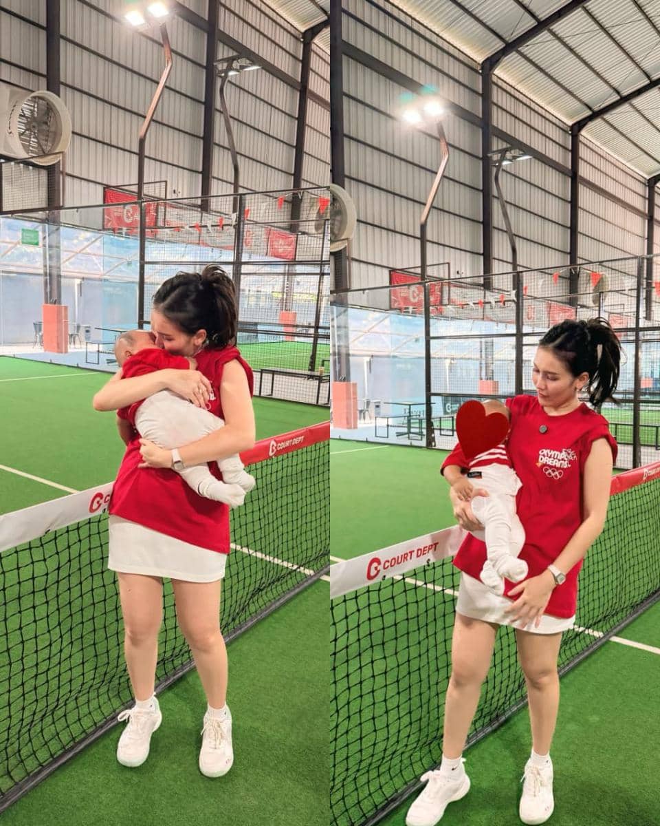 Ayu Ting Ting dan keluarga lomba 17 Agustusan