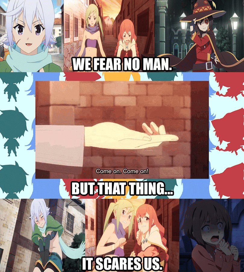 meme anime tentang momen menakutkan