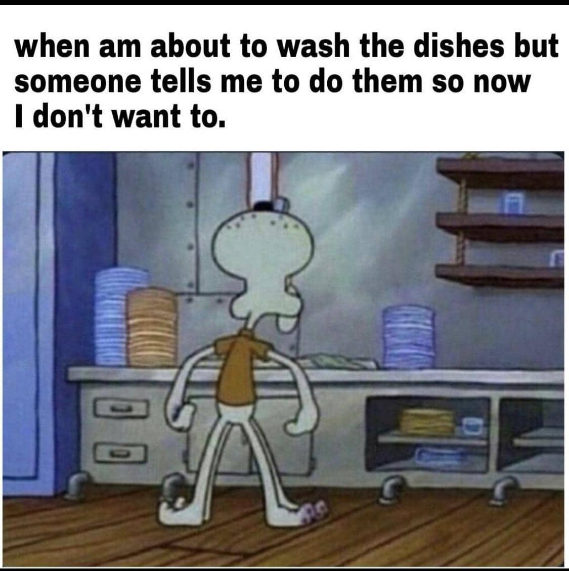 meme SpongeBob tentang orang emosian