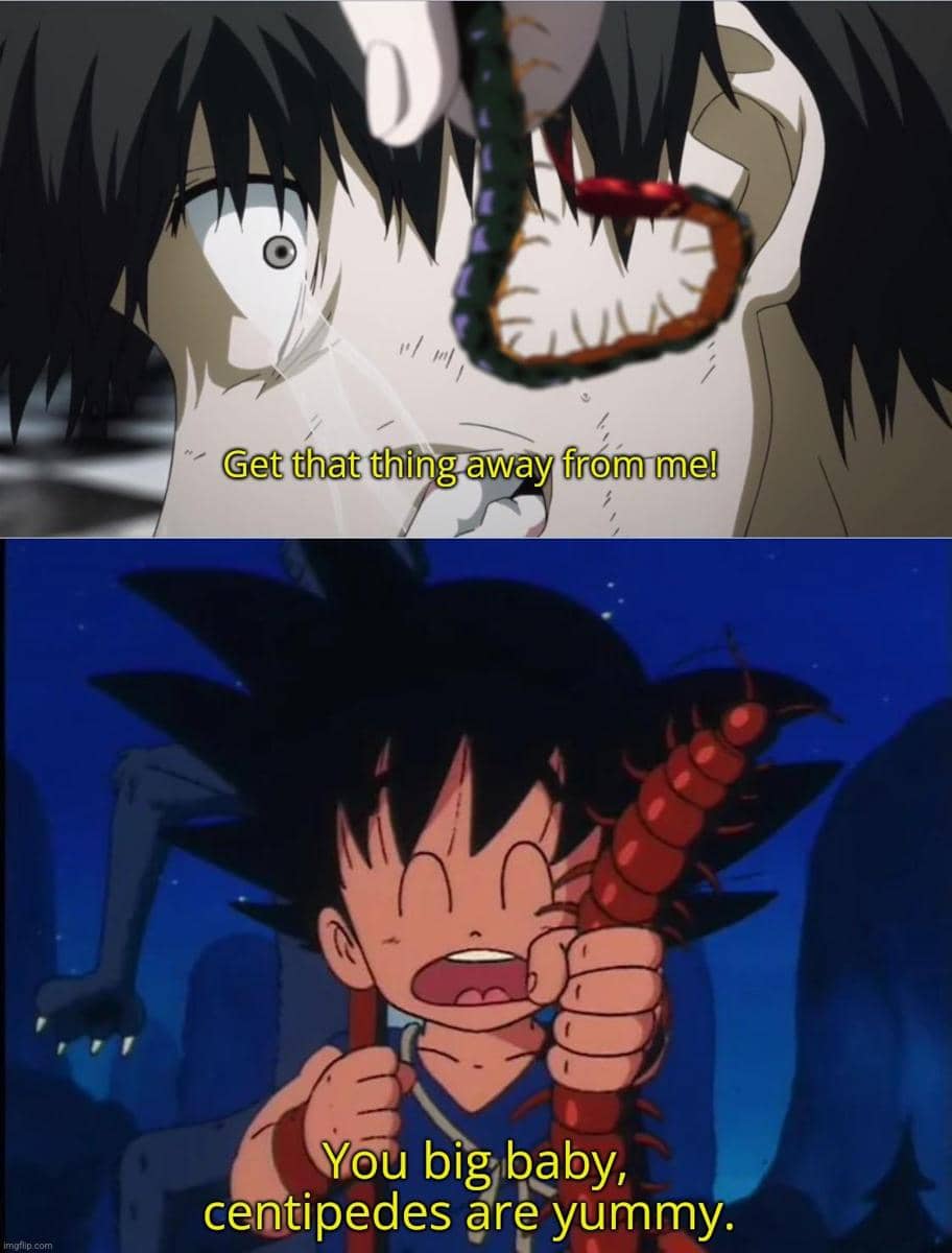 meme anime tentang momen menakutkan
