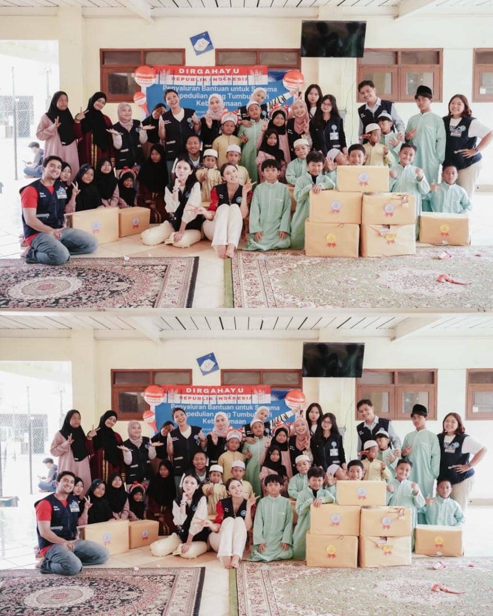 Yasmin Napper lomba 17 agustusan di panti asuhan