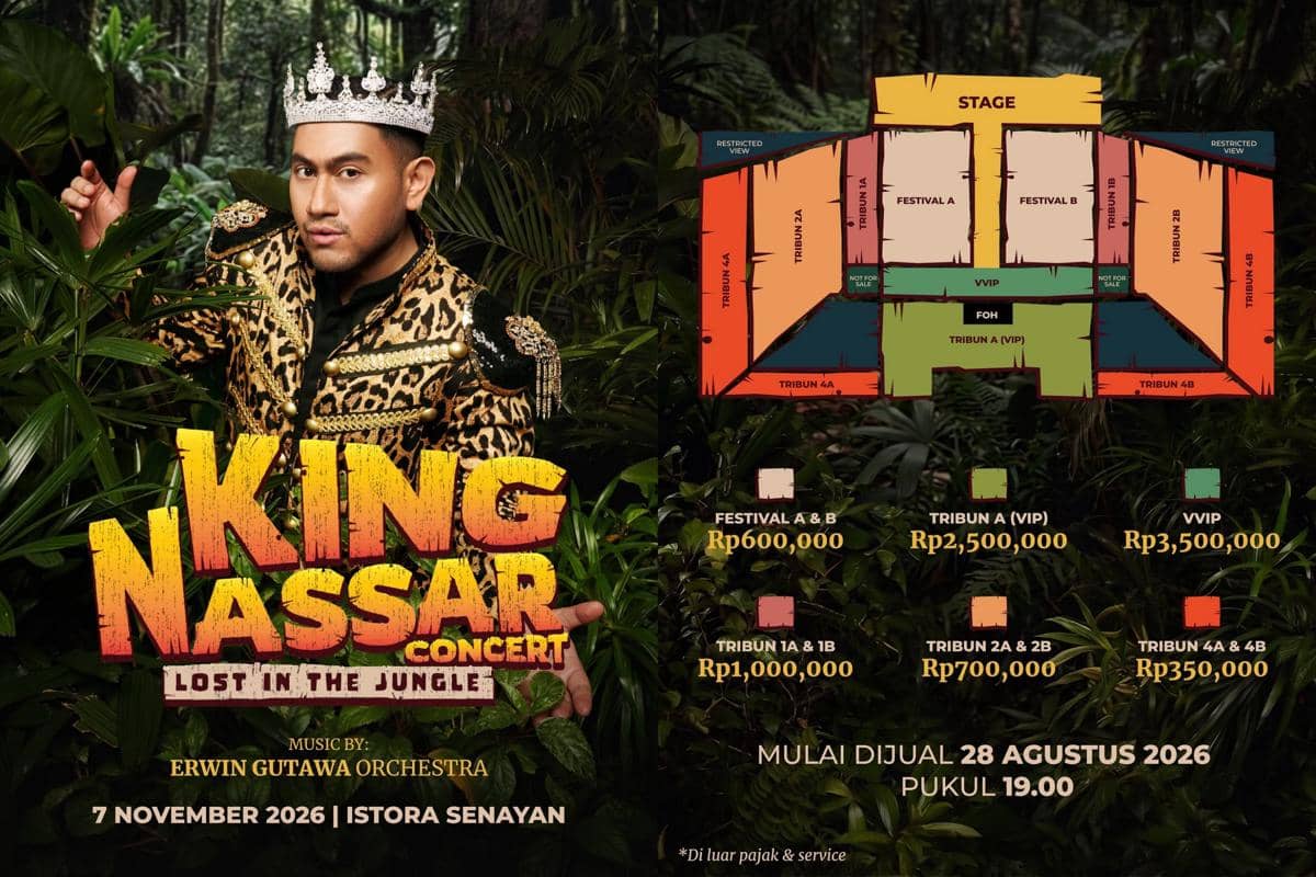 Harga Tiket Konser King Nassar Lost in the Jungle, Mulai Rp350 Ribu