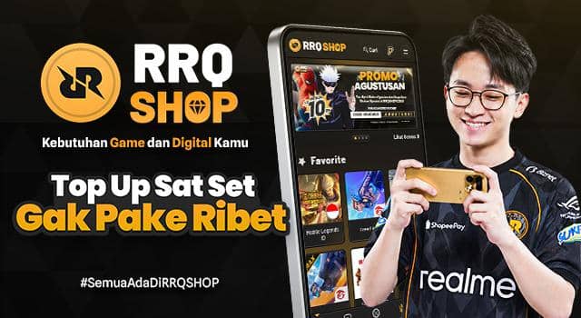 RRQ Topup Resmi Berganti Nama Jadi RRQSHOP, Ini Layanan Barunya!