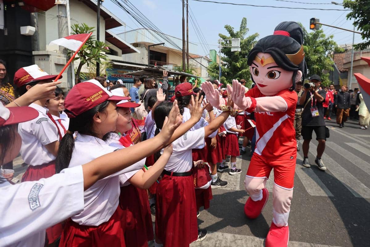 Suasana Srikandi Fair yang meramaikan peringatan HUT ke-81 Kemerdekaan Indonesia di Kudus dengan beragam kegiatan.