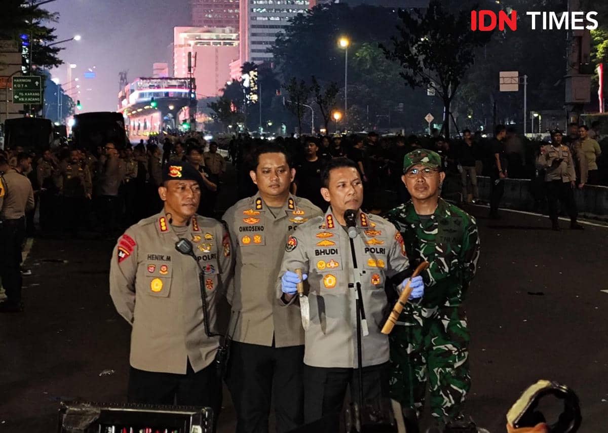 Demo Mahasiswa di Thamrin, Polda Metro Amankan Dua Senjata Tajam