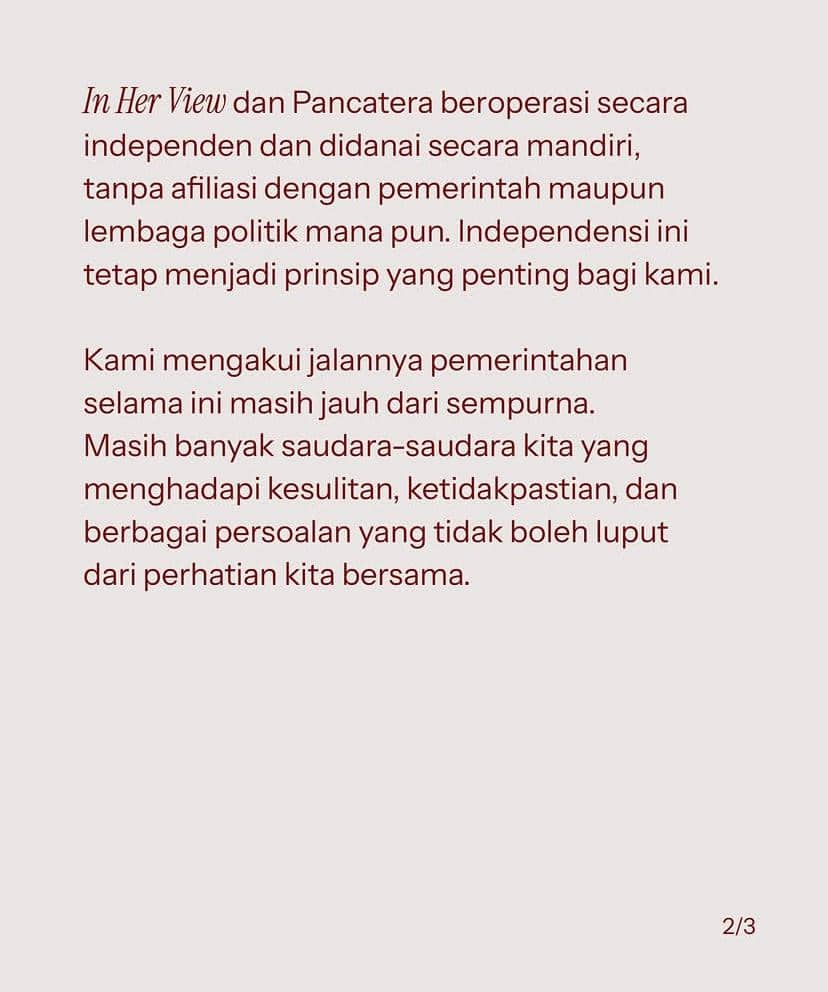 Potret Pancatera yang diunggah melalui akun Instagram @pancatera sebagai ilustrasi visual artikel terkait.
