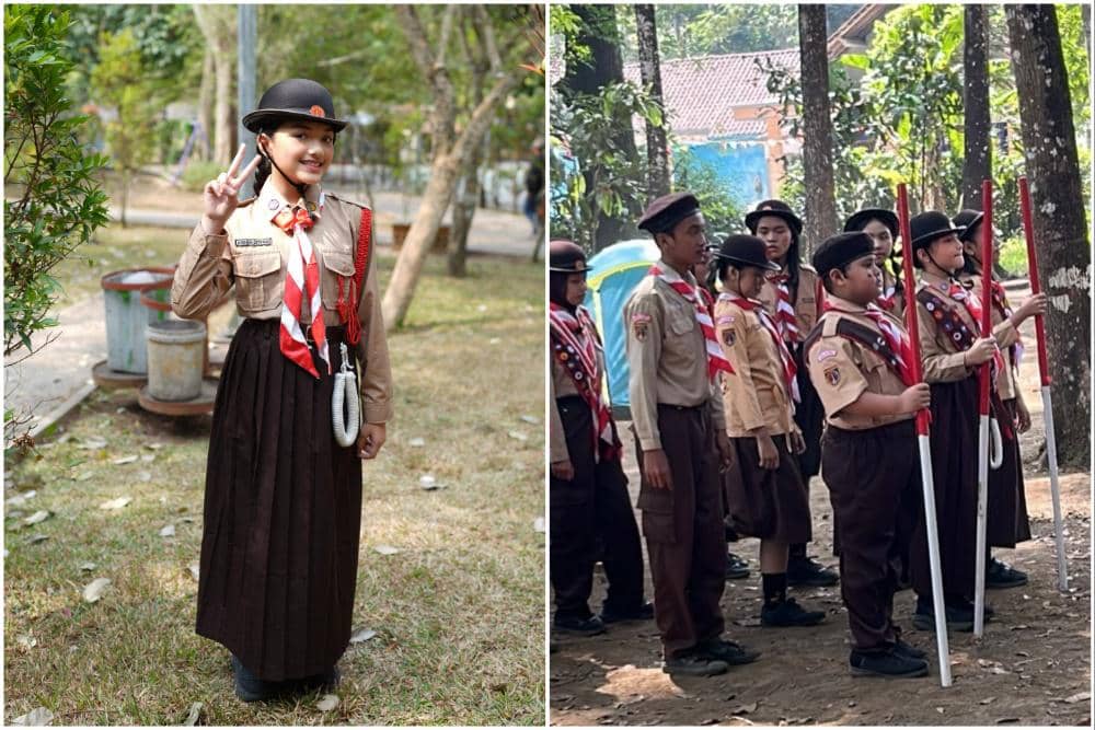 10 Potret Arsy Hermansyah Syuting Tepat di Hari Pramuka ke-65