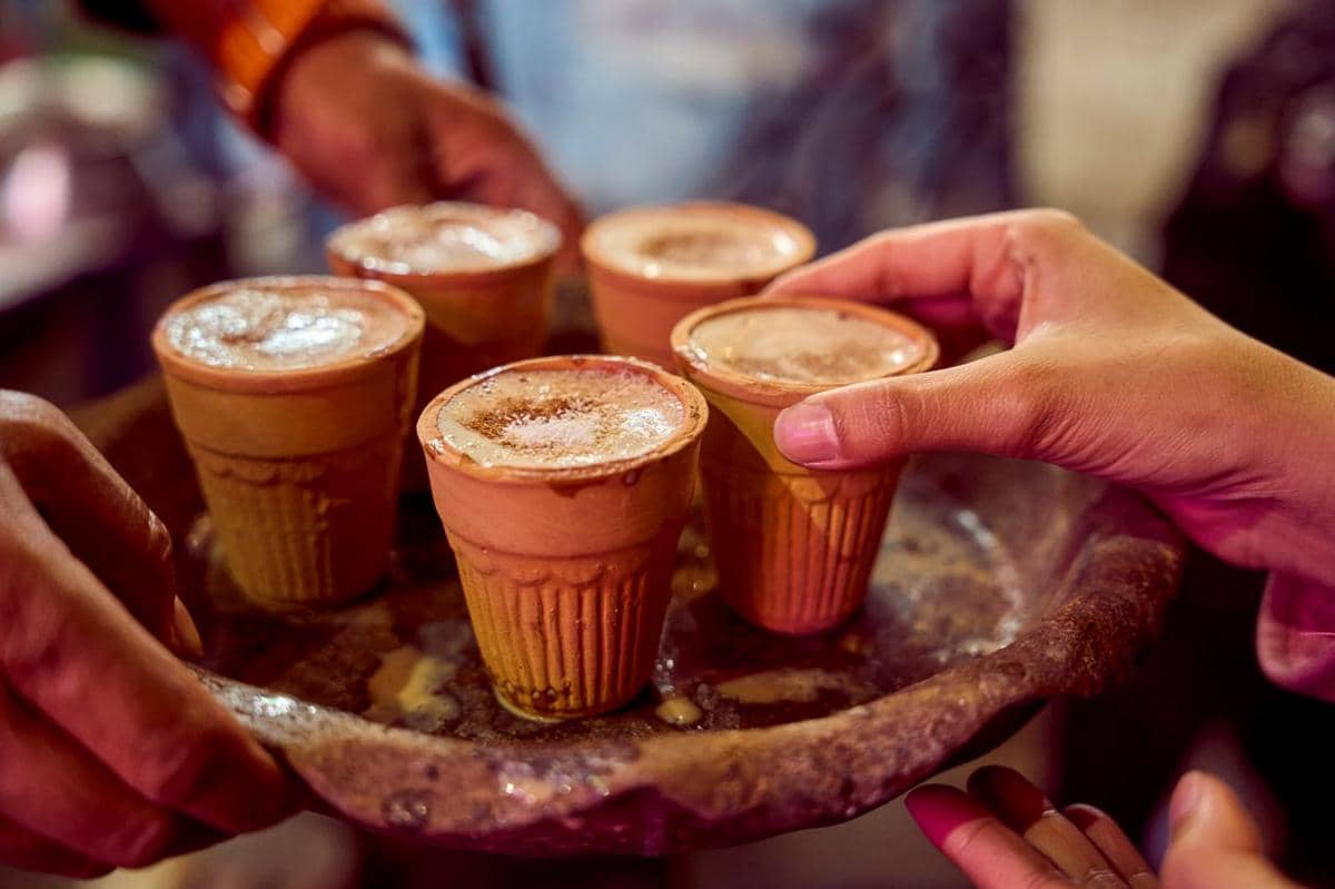 ilustrasi masala chai, minum teh, India, ngeteh