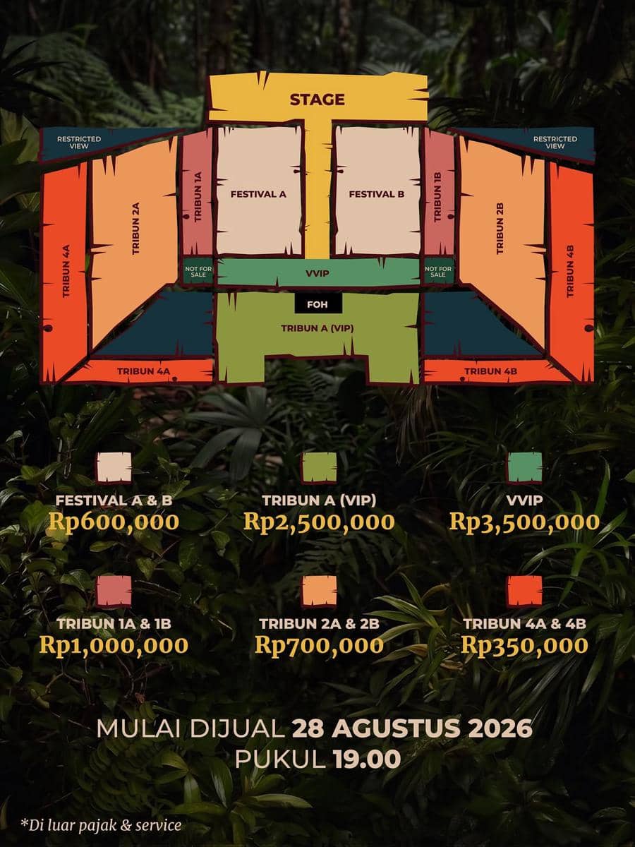 Harga tiket konser King Nassar Lost in the Jungle