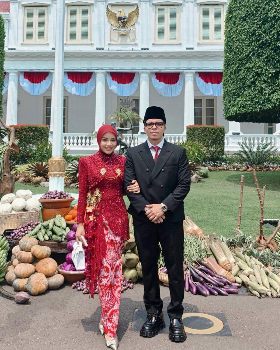 Aurel Hermansyah dan Atta Halilintar di Istana Negara