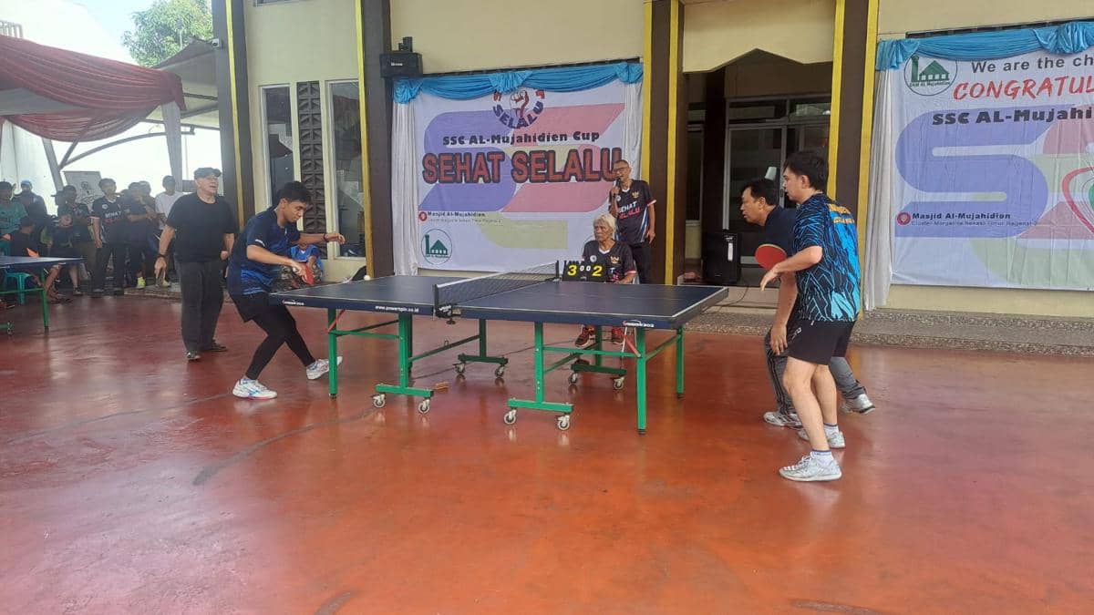 Dokumentasi kegiatan Mujahidien Cup III 2026 yang telah tuntas terlaksana di Bekasi menurut keterangan foto.