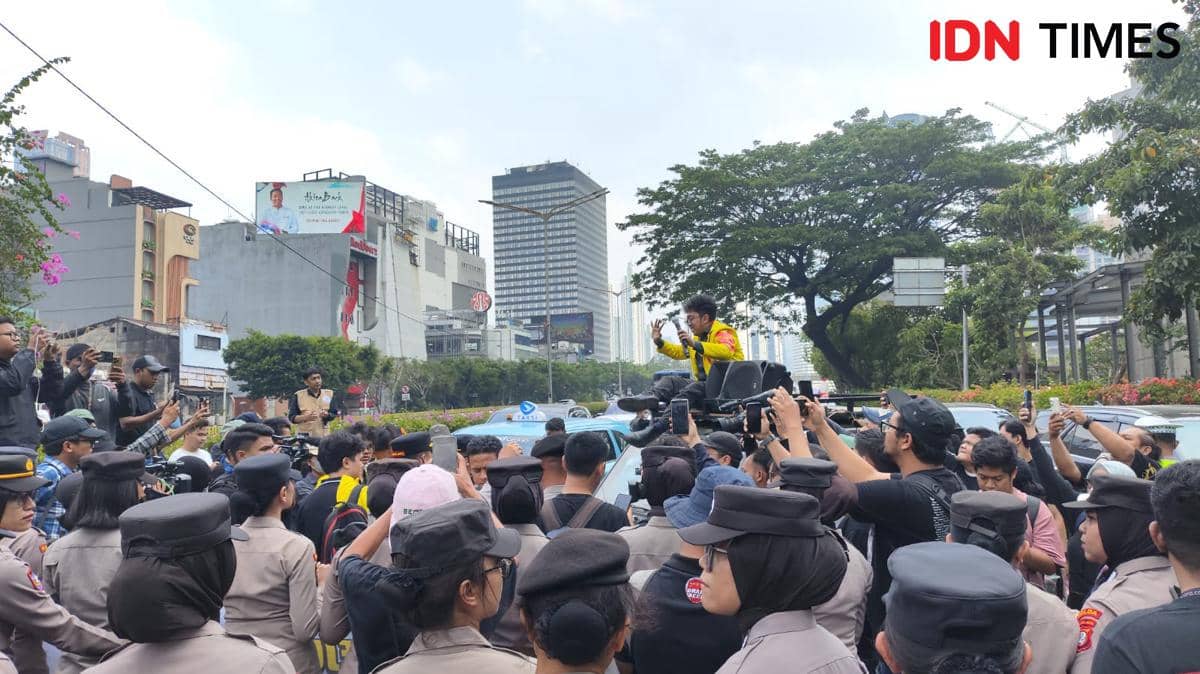 Mahasiswa BEM UI Diadang Polisi Tak Bisa Gelar Aksi di Bundaran HI