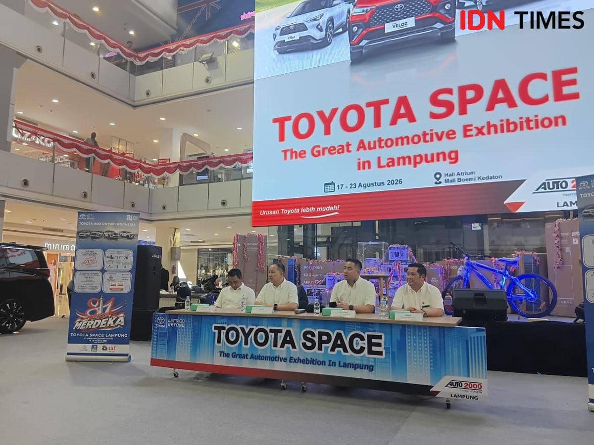 Toyota Space hadir di Atrium Mall Boemi Kedaton (MBK), Bandar Lampung 18-23 Agustus 2026. (IDN Times/Martin L Tobing).