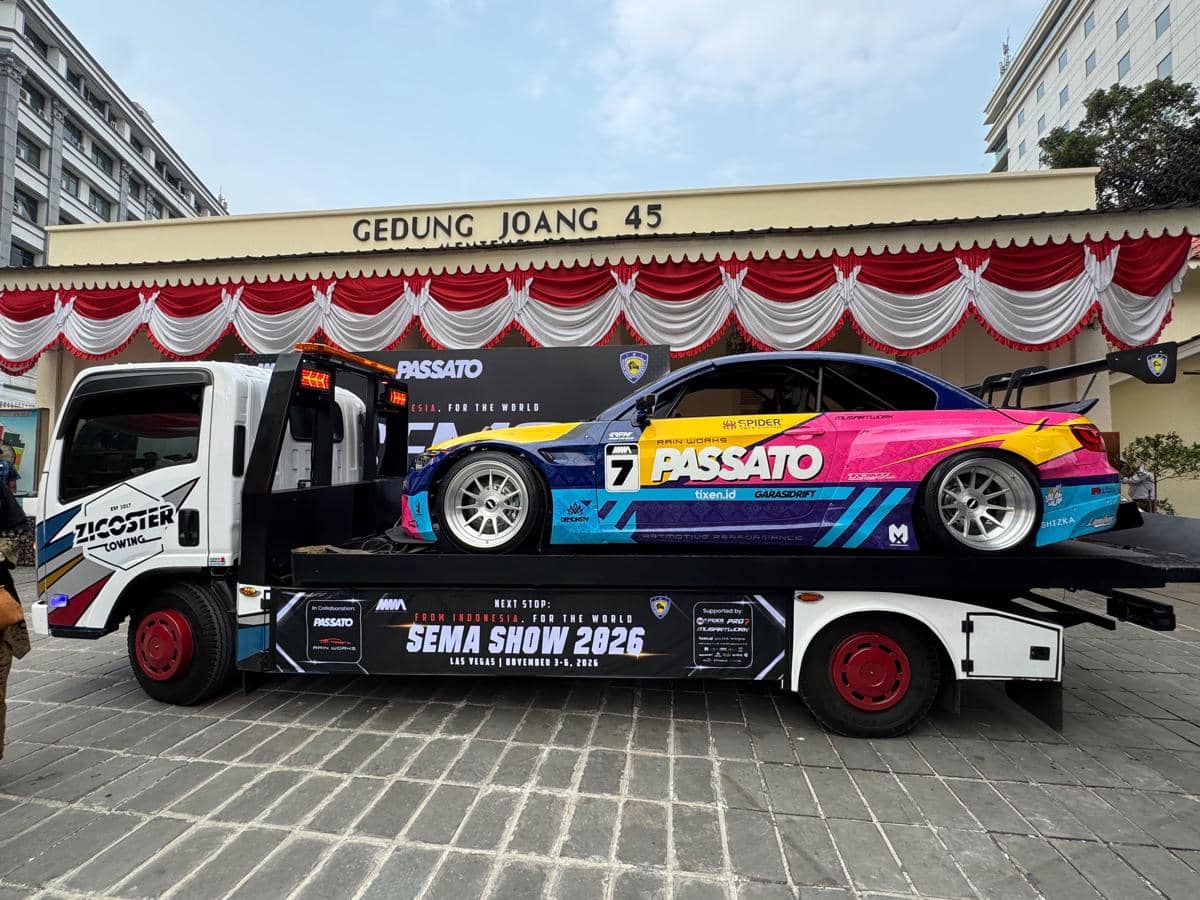 BMW Passato dalam persiapan keberangkatan menuju ajang SEMA Show 2026, siap dipamerkan di acara otomotif