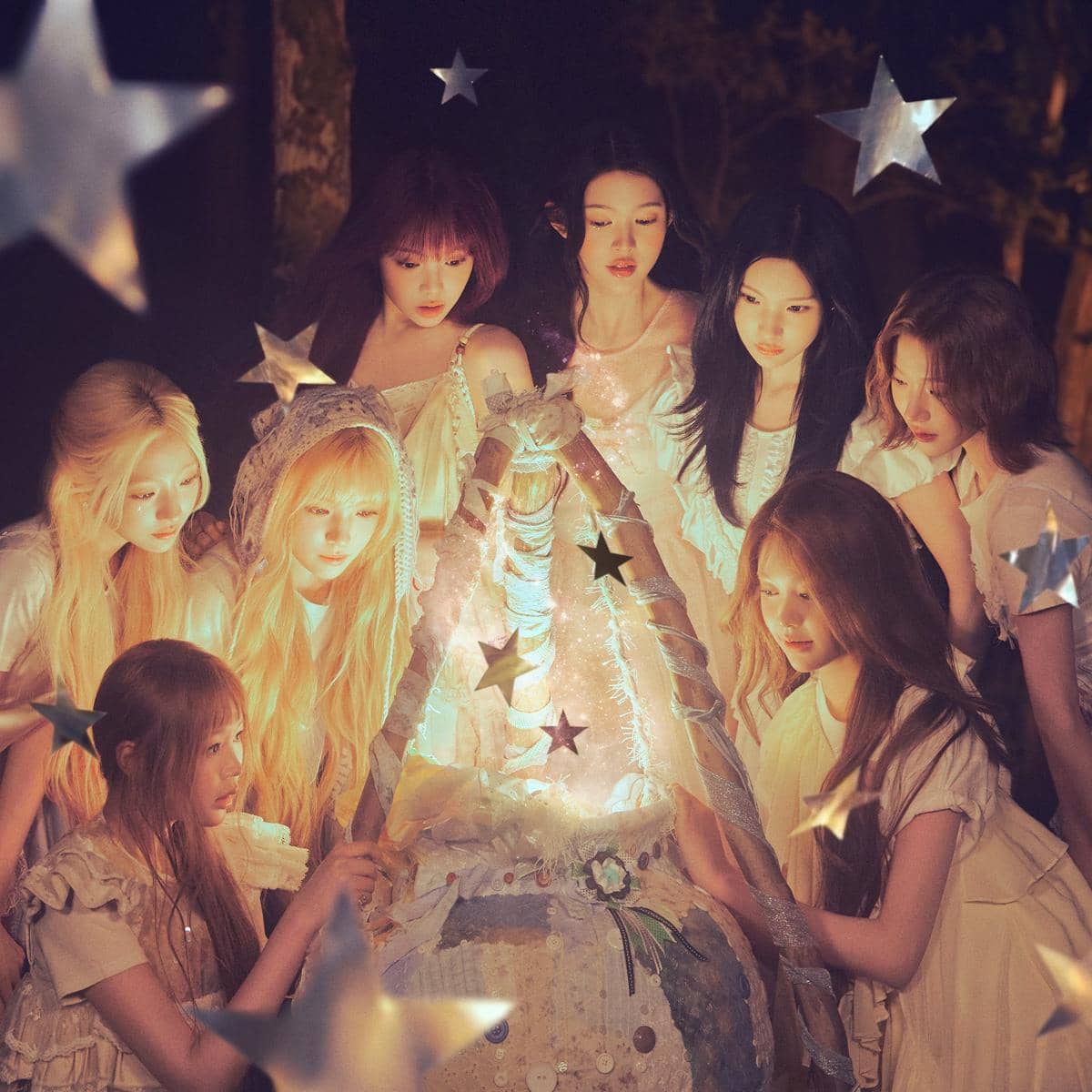 potret Hearts2Hearts dalam teaser image untuk single album 'ICONIC HEARTS'
