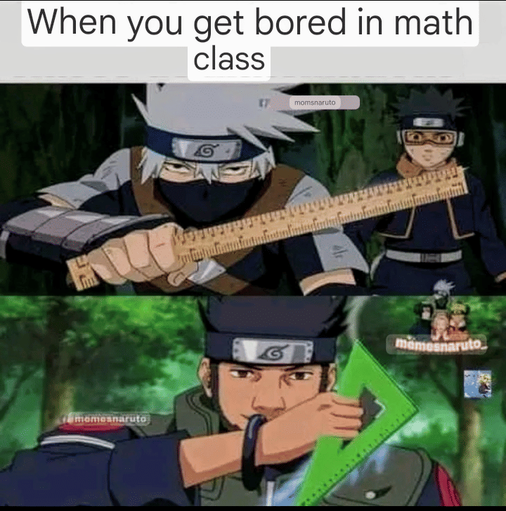 meme Naruto tentang matematika