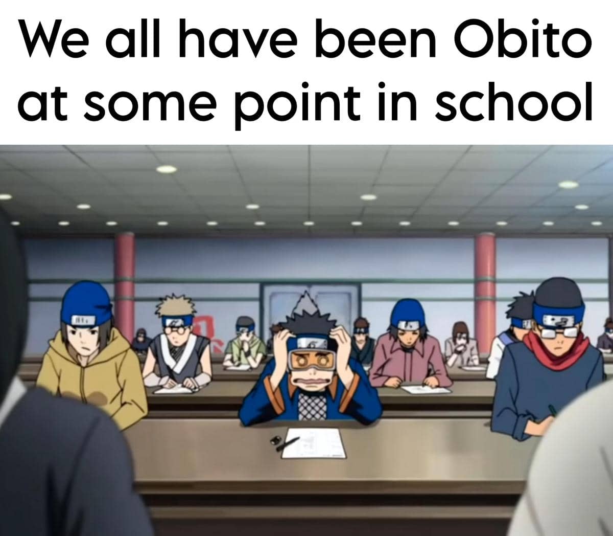 meme Naruto tentang sekolah