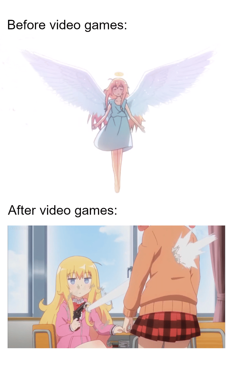 meme anime tentang video game