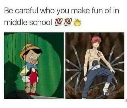 meme Naruto tentang sekolah