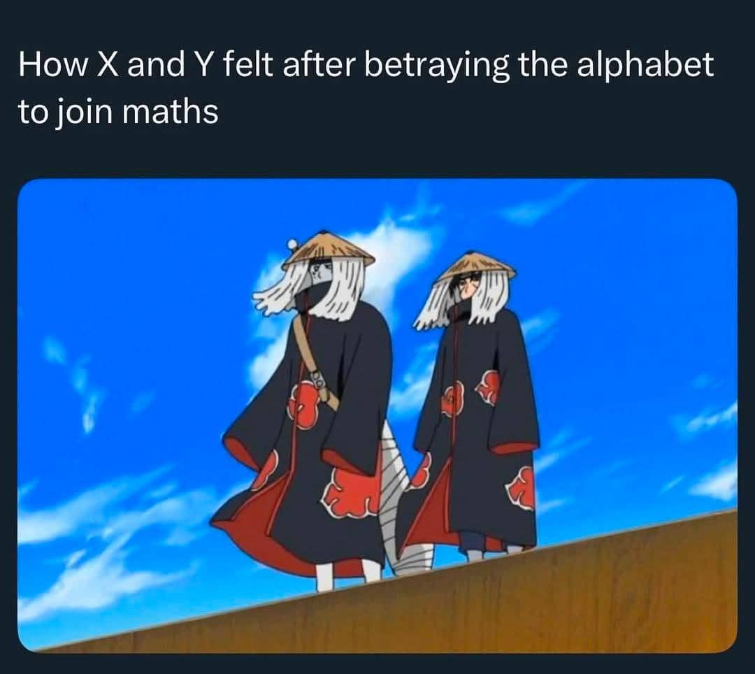 meme Naruto tentang matematika